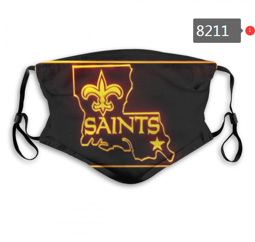 NFL 2020 New Orleans Saints #2 Dust mask with filter